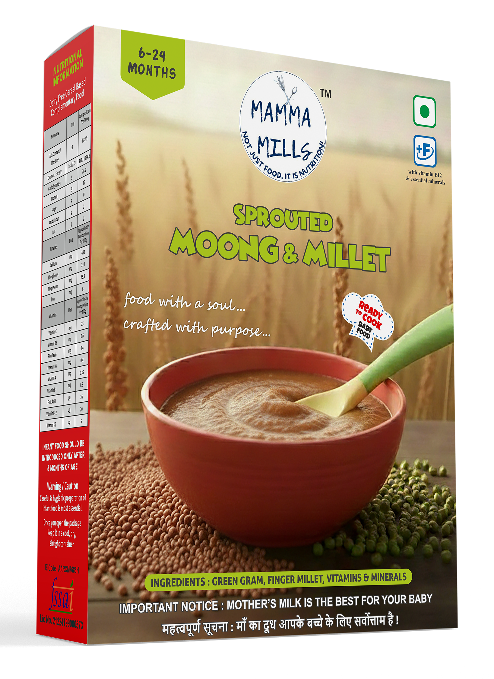 Sprouted Moong and Millet
